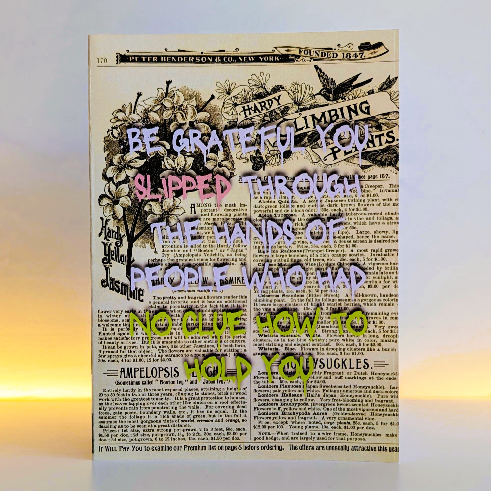 be grateful you slipped